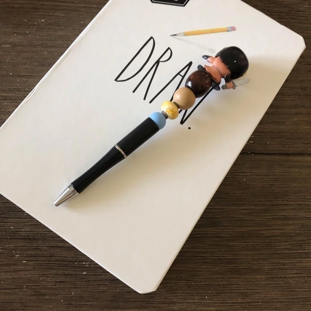 Disney Doorables: Mulan: Shan Yu handmade beaded pen